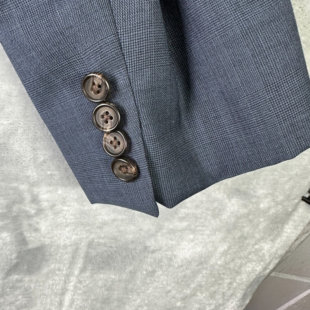 Lauren Ralph Lauren‎ Suit Jacket Mens 44L Gray 100% Wool Trim Fit Blazer - Picture 4 of 14